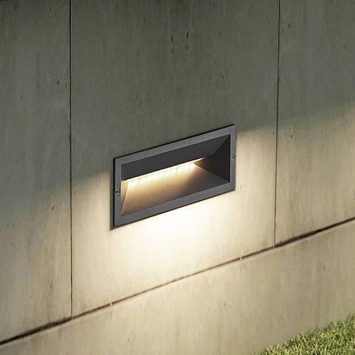 Lucande Jaano LED beépíthető fali lámpa kültérre