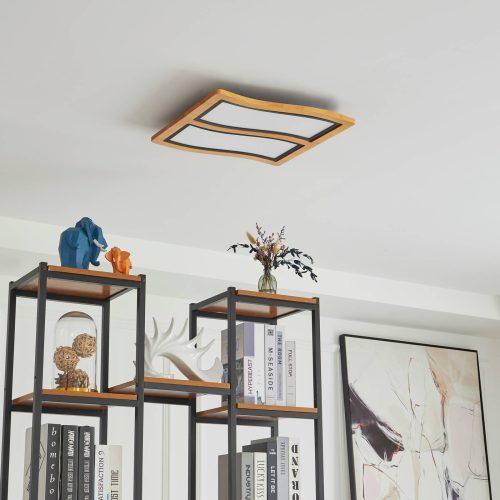 Lucande Joren LED mennyezeti világítás fa 2 izzós