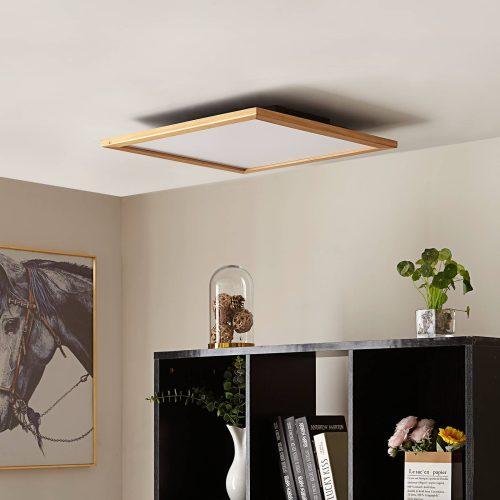 Lucande Joren LED mennyezeti világítás fa 52 cm