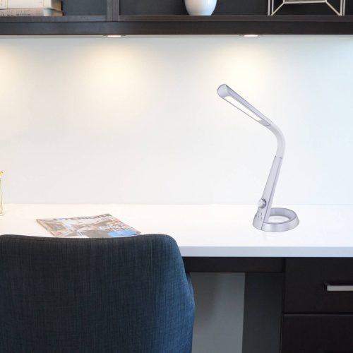 Mitti LED asztali lámpa USB-csatlakozó ezüst/fehér