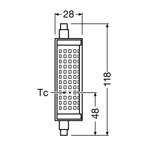 OSRAM LED lámpa R7s 19W 2700K dimmelhető
