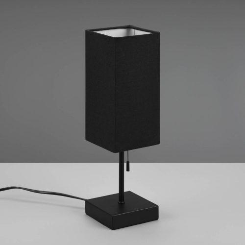 Ole asztalilámpa USB-csatlakozóval fekete/fekete