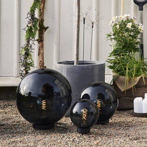 Orby kültéri deco gömb feketében
