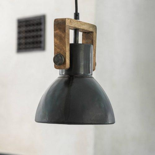 PR Home Ashby Single lógó lámpa Ø19cm fekete-cink