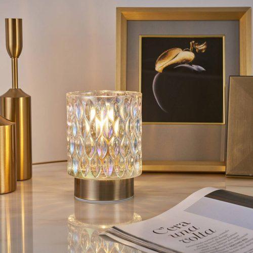 Pauleen Clear Glamour deco lámpa üvegből elemes