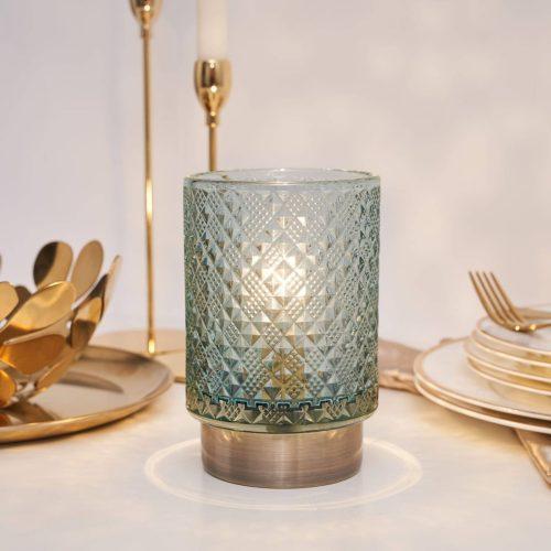 Pauleen Modern Glamour E27 LED türkiz/sárgaréz