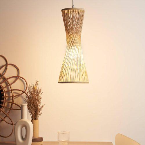 Pauleen Woody Glow függő lámpa rattan ernyővel