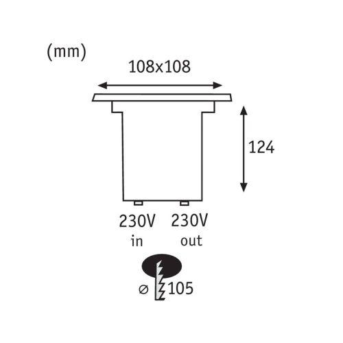 Paulmann 93993 LED taposó lámpa