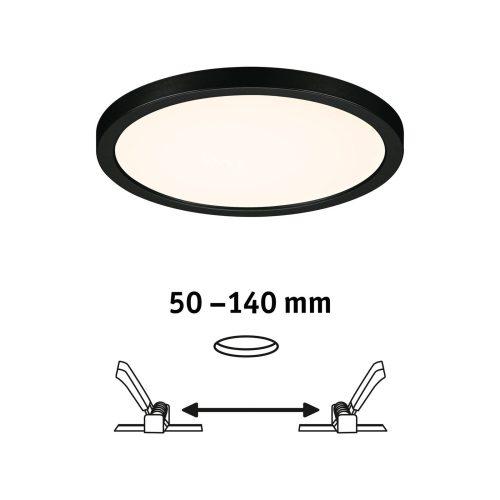 Paulmann Areo LED panel kerek fekete 3000K Ø17.5cm