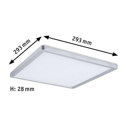 Paulmann Atria Shine Panel be/ki króm 830 29x29