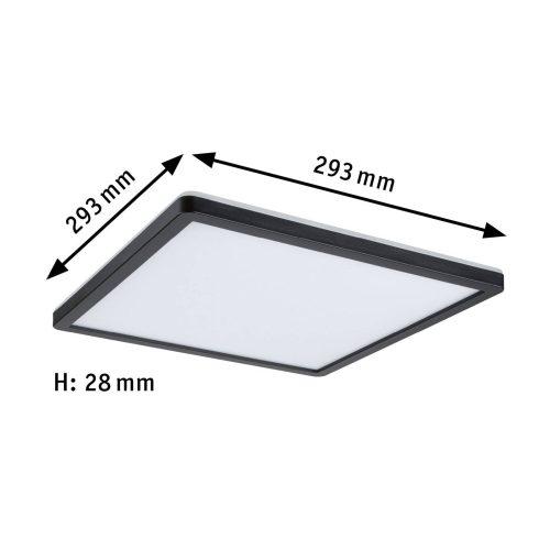 Paulmann Atria Shine Panel on/off fekete 840 29x29