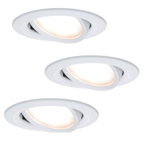 Paulmann Coin Slim LED beép. l. IP23 feh. 3 db-os