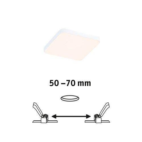 Paulmann Veluna Edge LED süllyesztett IP44 3000K 9x9cm Paulmann Veluna