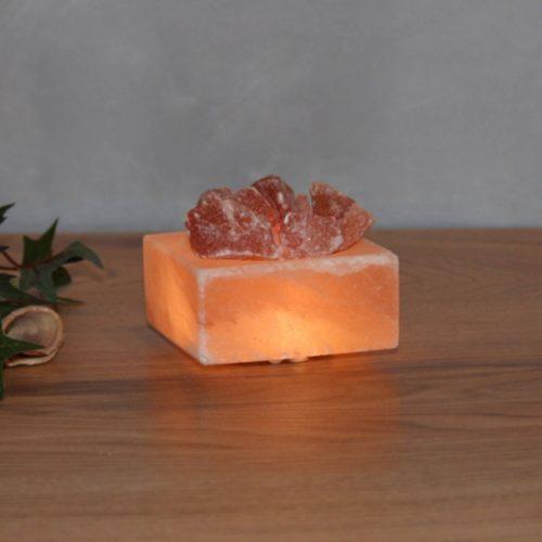 Petite Kubus LED sókristály tál