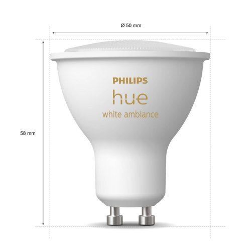 Philips Hue White Ambiance GU10 5 W reflektor 3-as