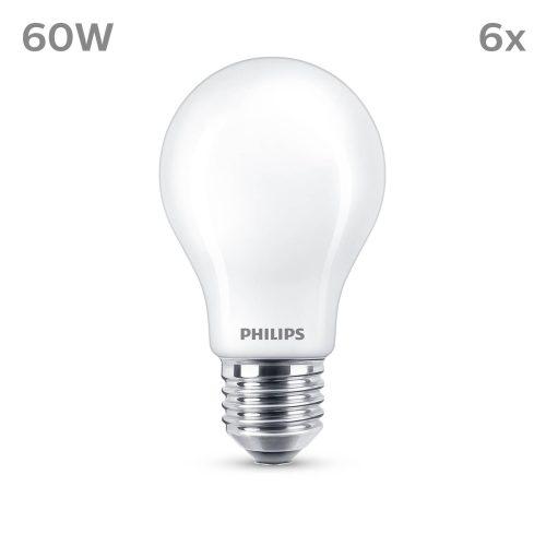 Philips LED izzó E27 7W 806lm 2700K matt 6db