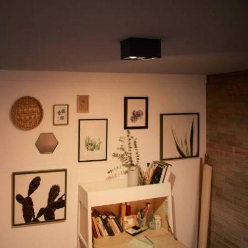 Philips myLiving LED spotlámpa Box 2 izzós fekete