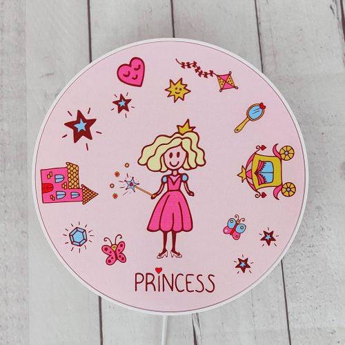 Princess falilámpa kapcsolóval és dugóval