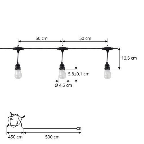Prios Smart LED fénylánc Liezel