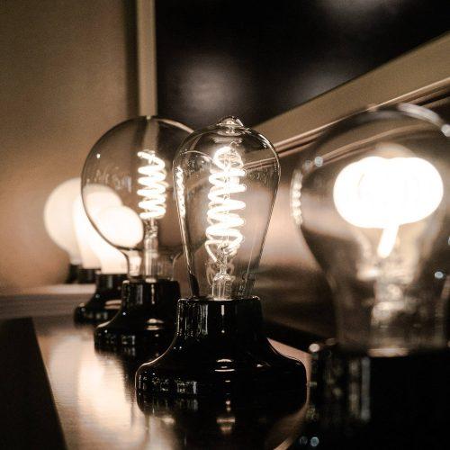 SEGULA LED lámpa E27 7W ST64 Curved ambient átl.