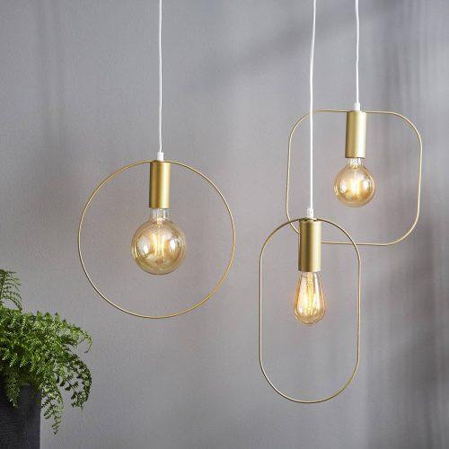 Shape deco függő lámpa négyzettel