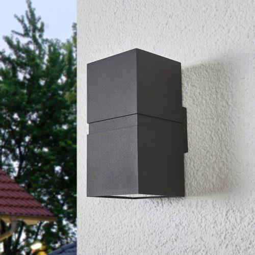 Sötétszürke LED kültéri fali lámpa Gabriela