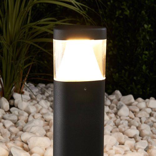 Sötétszürke LED talapzati lámpa Milou