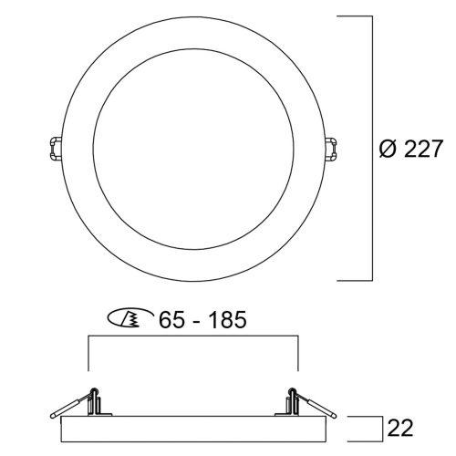 Sylvania Start LED downlight 5in1 Ø 21