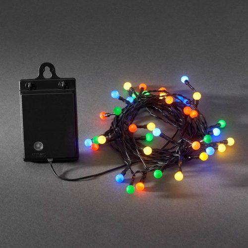 Színes kültéri fényfüzér LED 40 égős RGB