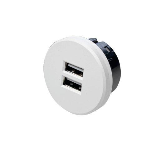 USB kettős aljzat