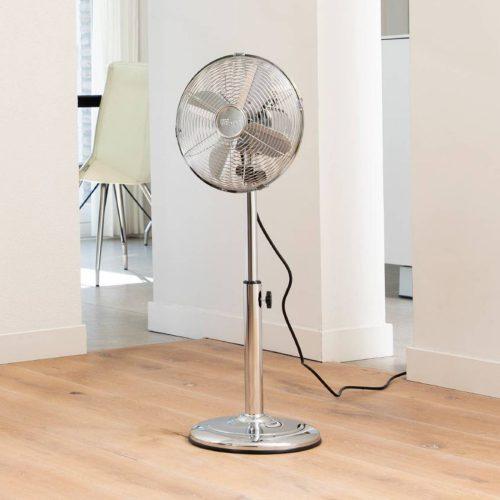 VE552 krómozott álló ventilátor - állít. magasságú