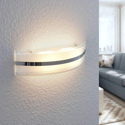 Zinka LED fali lámpa üvegből