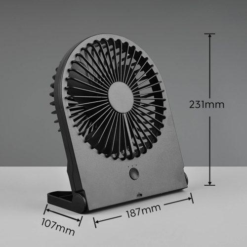 Breezy újratölthető asztali ventilátor