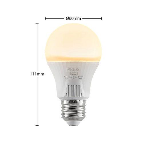LED izzó E27 A60 11 W fehér 3000 K 10-es készlet