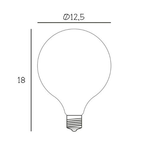 LED izzó Globe