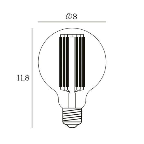 LED izzó Globe