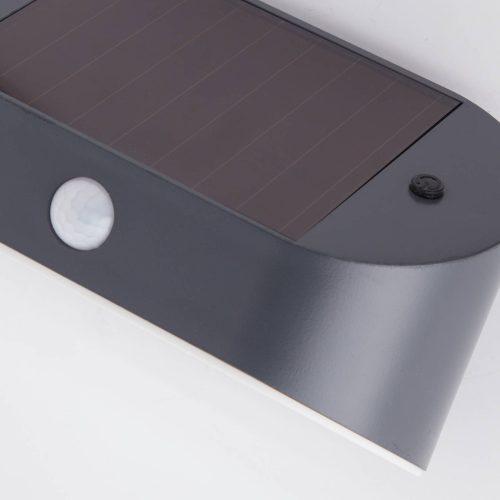 LED napelemes fali lámpa 67421BK-PIR