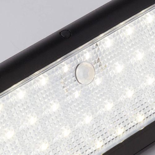 LED napelemes fali lámpa 67422BK-PIR