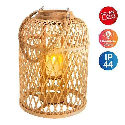 LED napelemes lámpás kosár