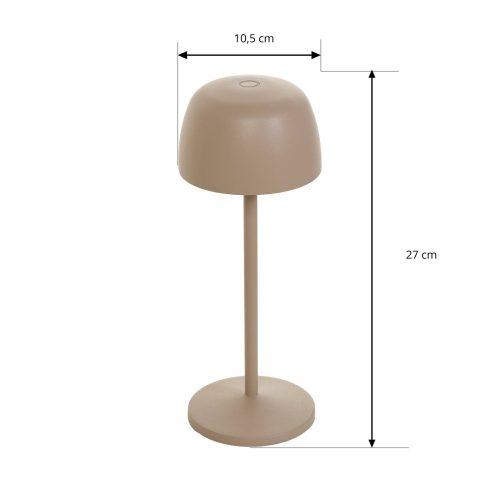 Lindby LED-es újratölthető asztali lámpa Arietty