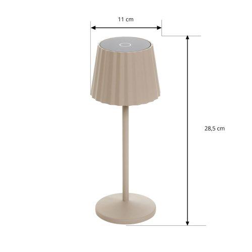Lindby LED-es újratölthető asztali lámpa Esali