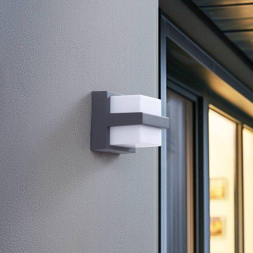 Lindby Smart LED kültéri fali világítás Fyra szögletes CCT RGB Tuya