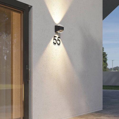 Lucande Almos LED kültéri fali lámpa ívelt 2izzós