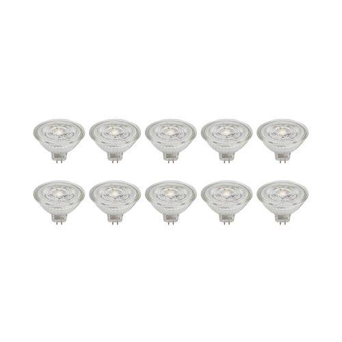 Prios LED reflektor GU5.3 4.9W 500lm 36° clear 830 10 darabos készlet