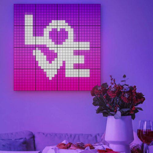 Twinkly RGB-Squares fekete 1-es kezdőkészlet USB-C
