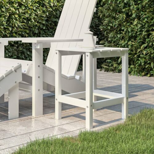Fehér hdpe kerti adirondack asztal 38 x 38 x 46 cm