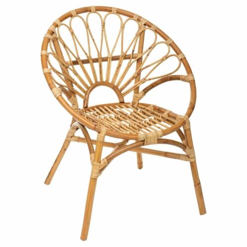 Kerek rattan fotel