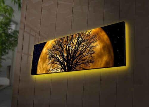LED-es megvilágítású vászon falikép