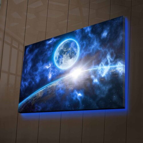 LED-es megvilágítású vászon falikép
