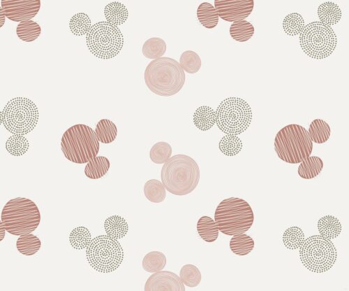 Mickey egér fejformákkal mintázott tapéta